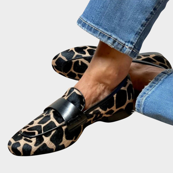 Leonie™ | Γυναικεία μοκασίνια με animal print