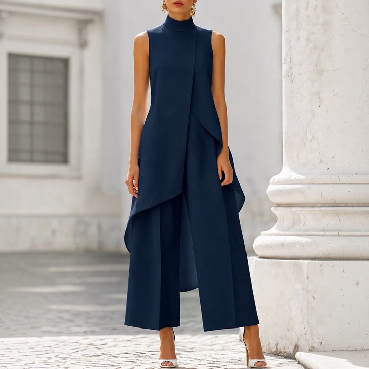 Filomena™ | Ασύμμετρο Δραπέτο Midi Φόρεμα