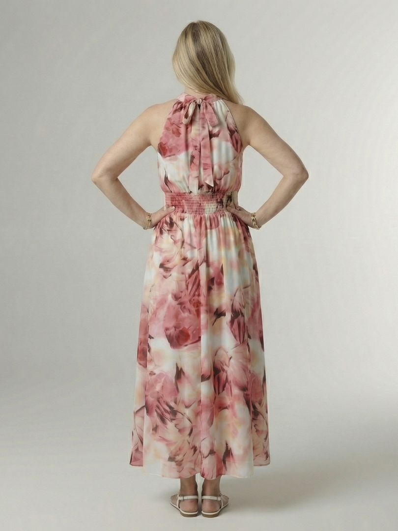 Silvana™ | Φόρεμα Midi Halter με Ρυθμιζόμενη Μέση