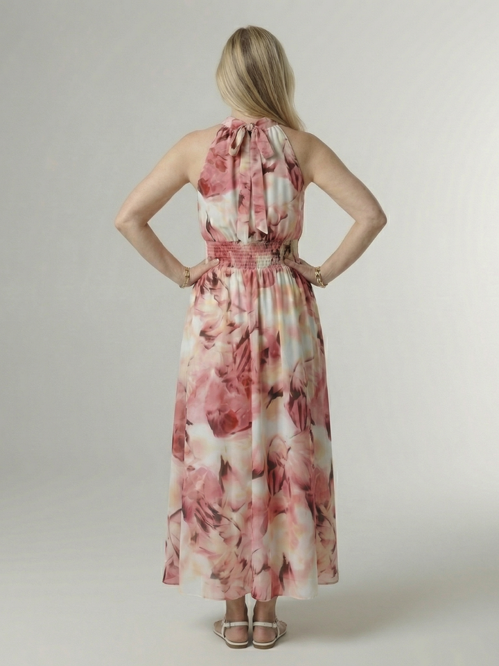 Silvana™ | Φόρεμα Midi Halter με Ρυθμιζόμενη Μέση