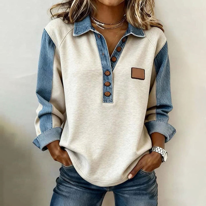 Carlota™ | Vintage Casual Μπλούζα Μακρυμάνικη