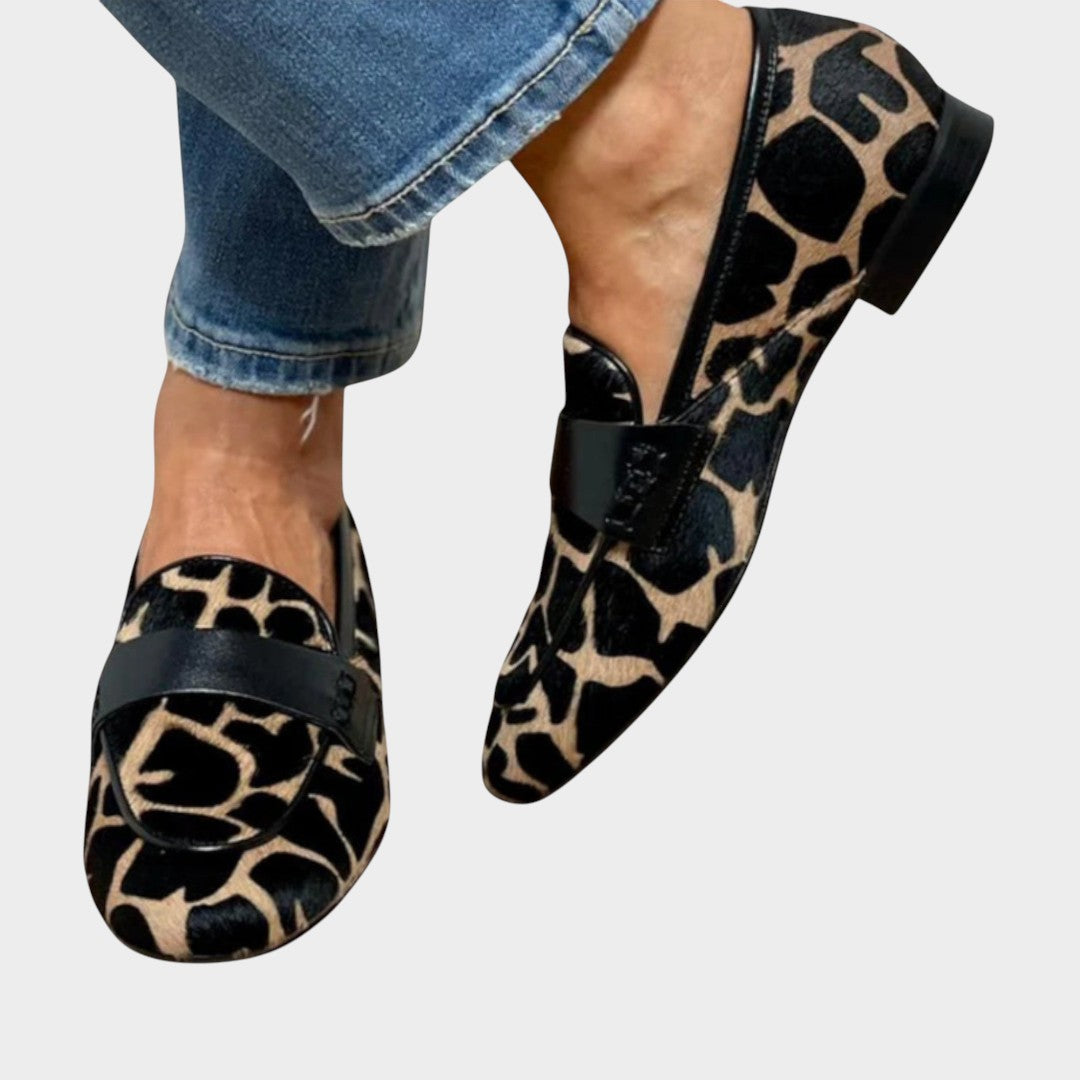 Leonie™ | Γυναικεία μοκασίνια με animal print