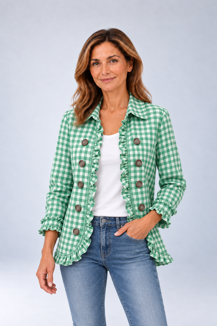 Καθαρισμός | Μπουφάν Gingham Check με Ρίγες