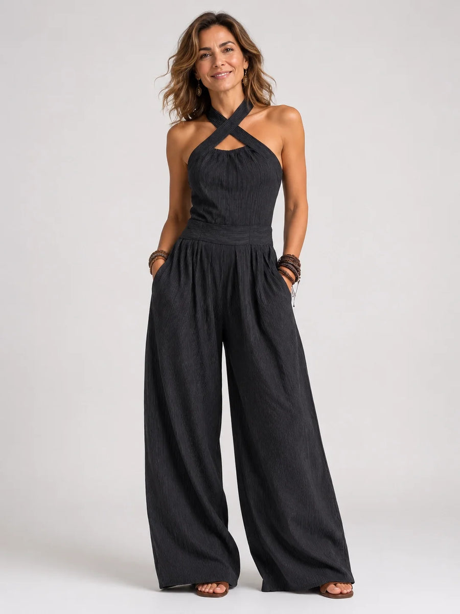 Maravillas™ | Μάξι Φόρεμα με Κολάρο Halter