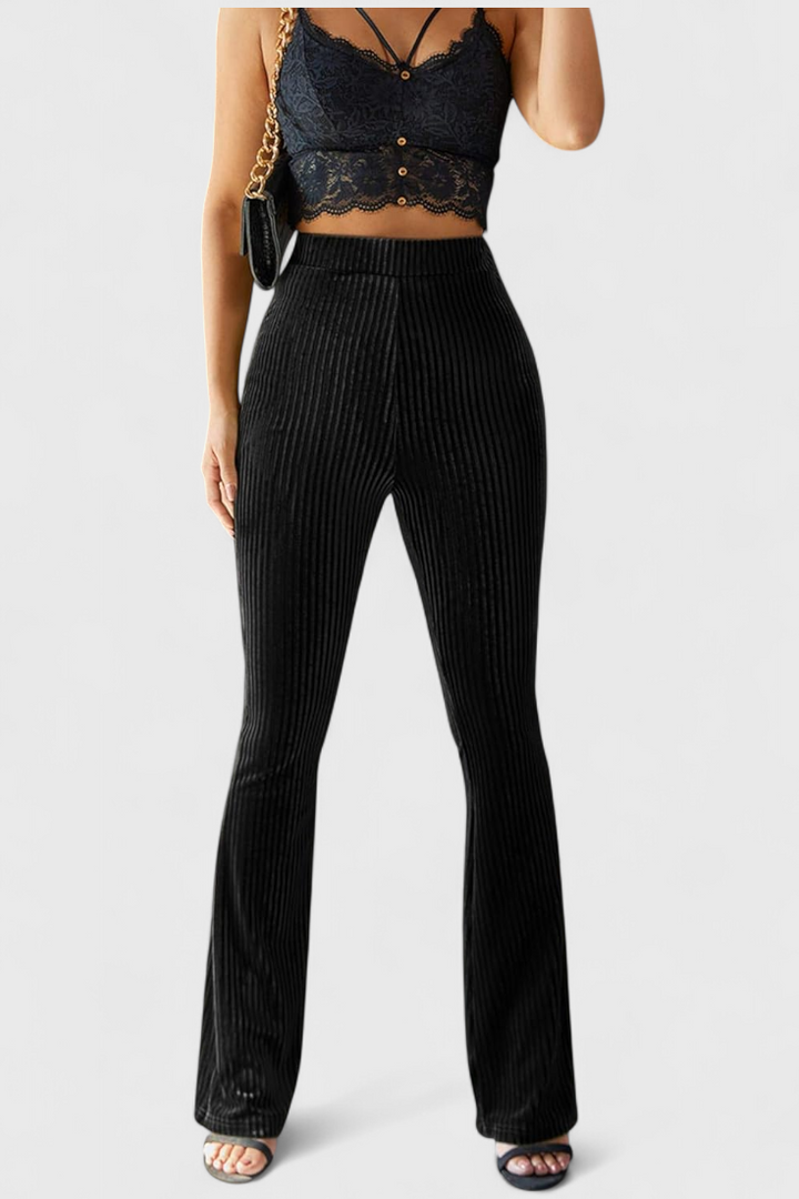 Παντελόνια Liset με Καμπάνα από Βελούδο