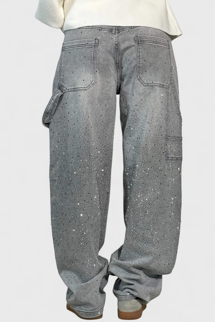 Δεκάδες Jeans Cargo Balloon με Λάμψη και Εφαρμογές από Πέτρες
