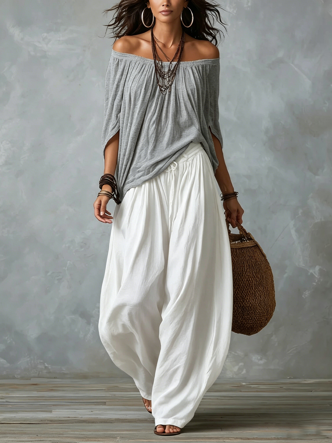 Isabela™ | Boho Σετ με Ανοιχτούς Ώμους