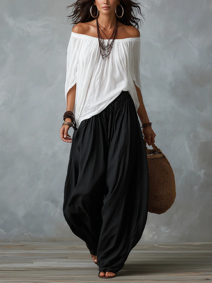 Isabela™ | Boho Σετ με Ανοιχτούς Ώμους