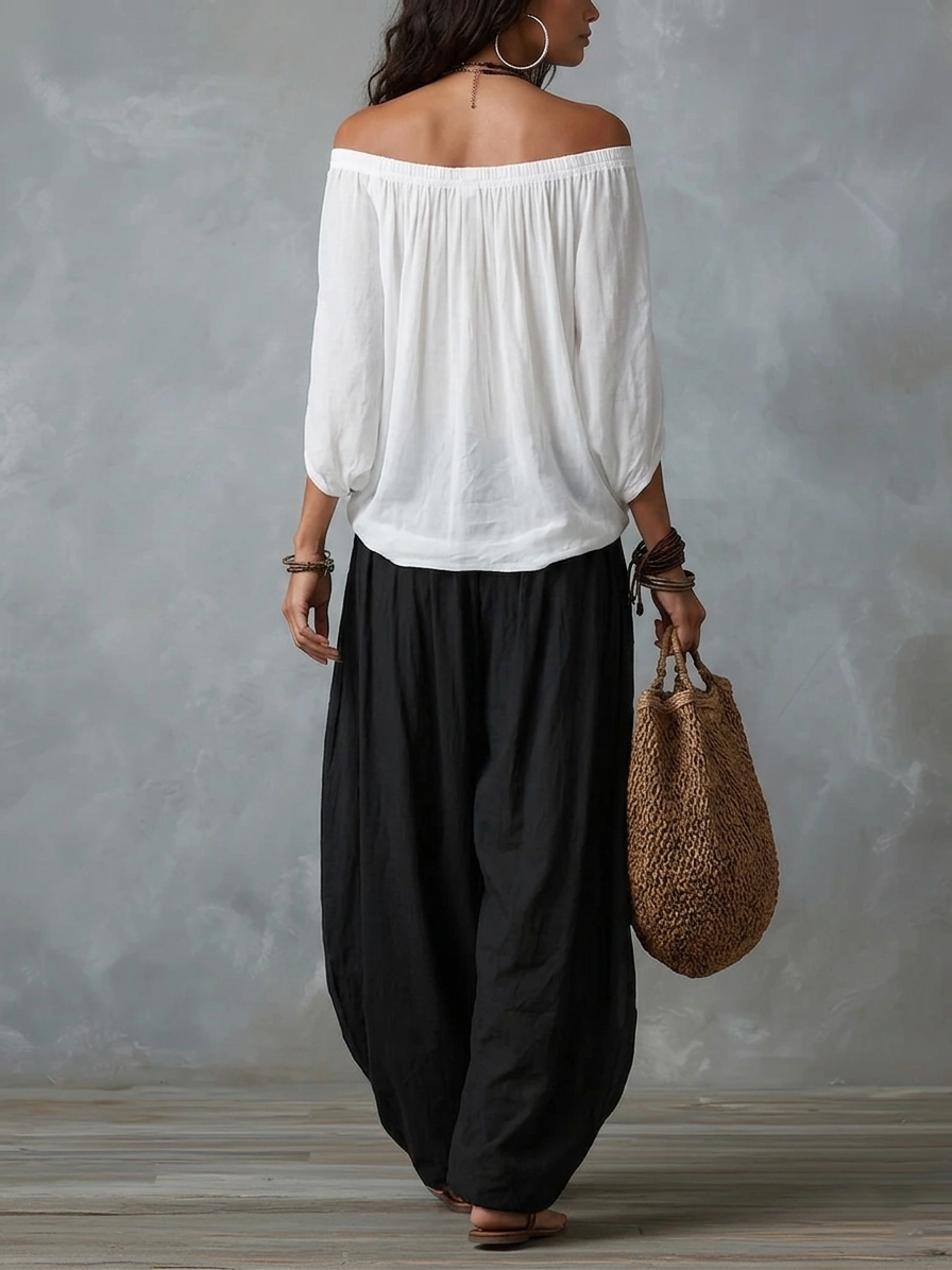 Isabela™ | Boho Σετ με Ανοιχτούς Ώμους