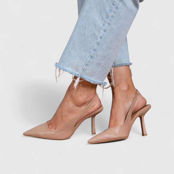 Leonor™ | Σανδάλι Slingback με Λεπτό Τακούνι και Ακίδα