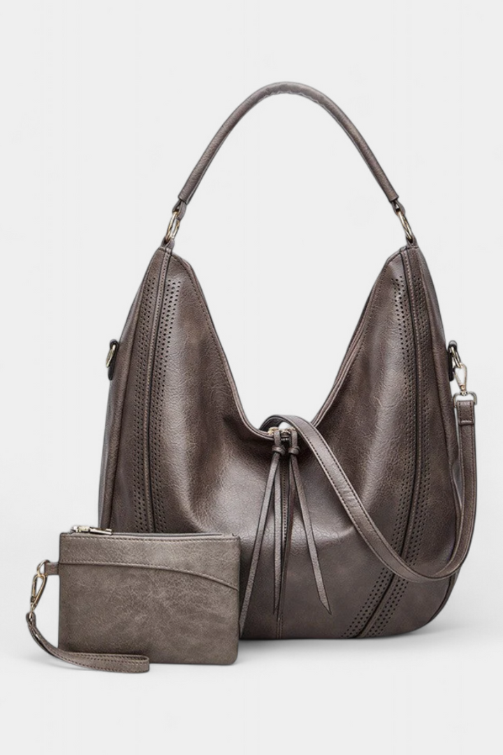 Τσάντα Velena Hobo Boho με Πορτοφόλι
