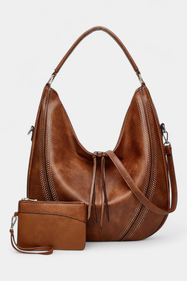 Τσάντα Velena Hobo Boho με Πορτοφόλι