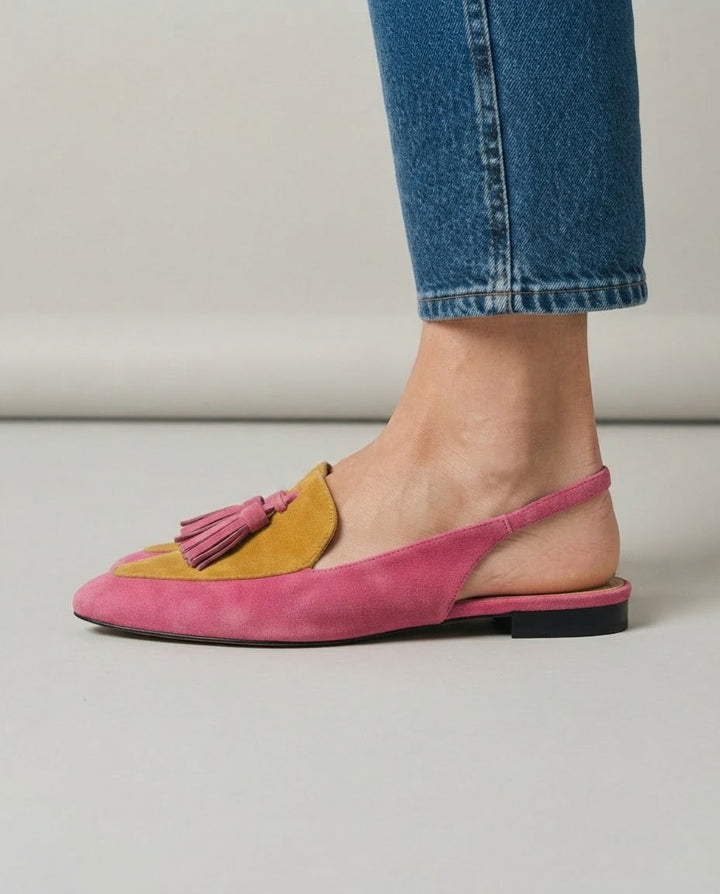 Slingback Elena — Φούξια και Μουσταρδί