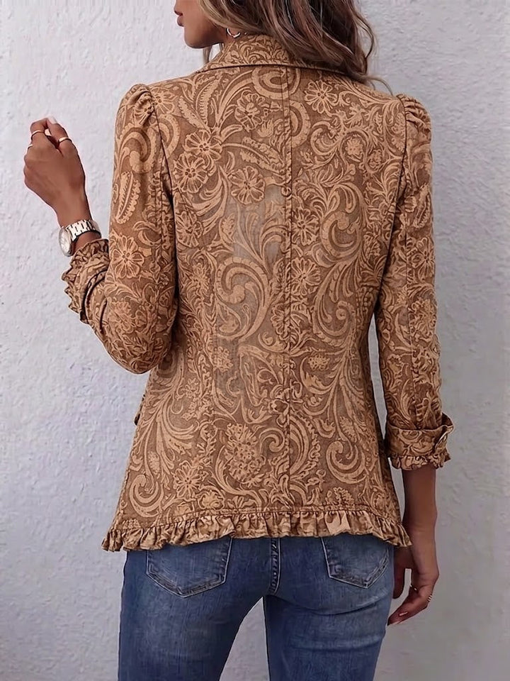 Σύλληψη | Vintage Floral Ruffled Jacket
