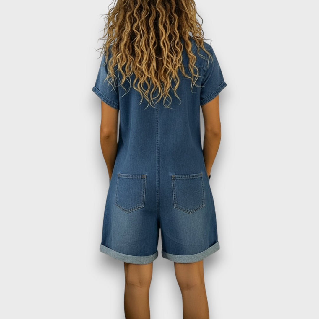 Cayetana™ | Σετ τζιν πουκάμισο και casual σορτς