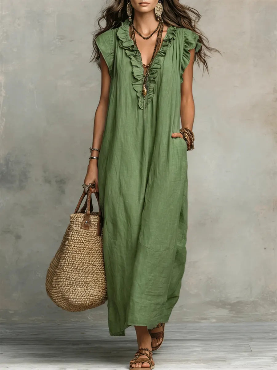 Rosaura™ | Μακρύ Φορεμα Boho Ροής